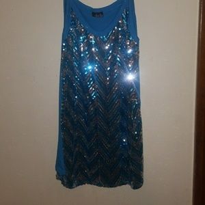 Sequined tank top